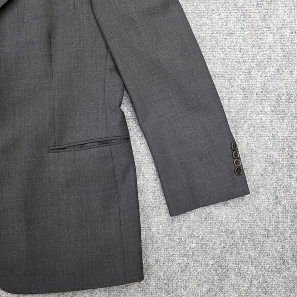 Brooks Brothers Blazer Mens 44R Gray 346 Stretch Wool Two Button Notch Lapel - Picture 7 of 16